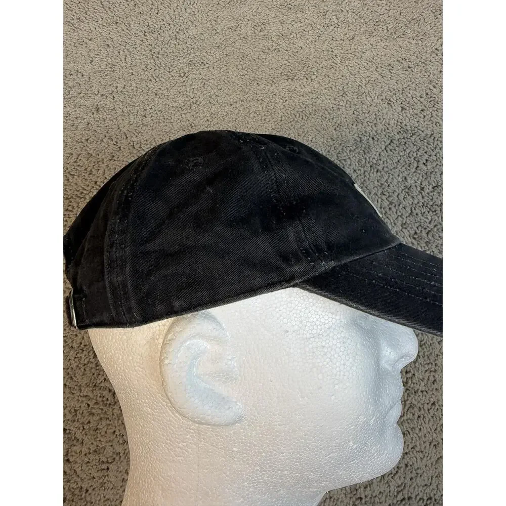 Urban Outfitters Hat Cap Strap Back Mens One Size Black UO-76 Twill Adjustable